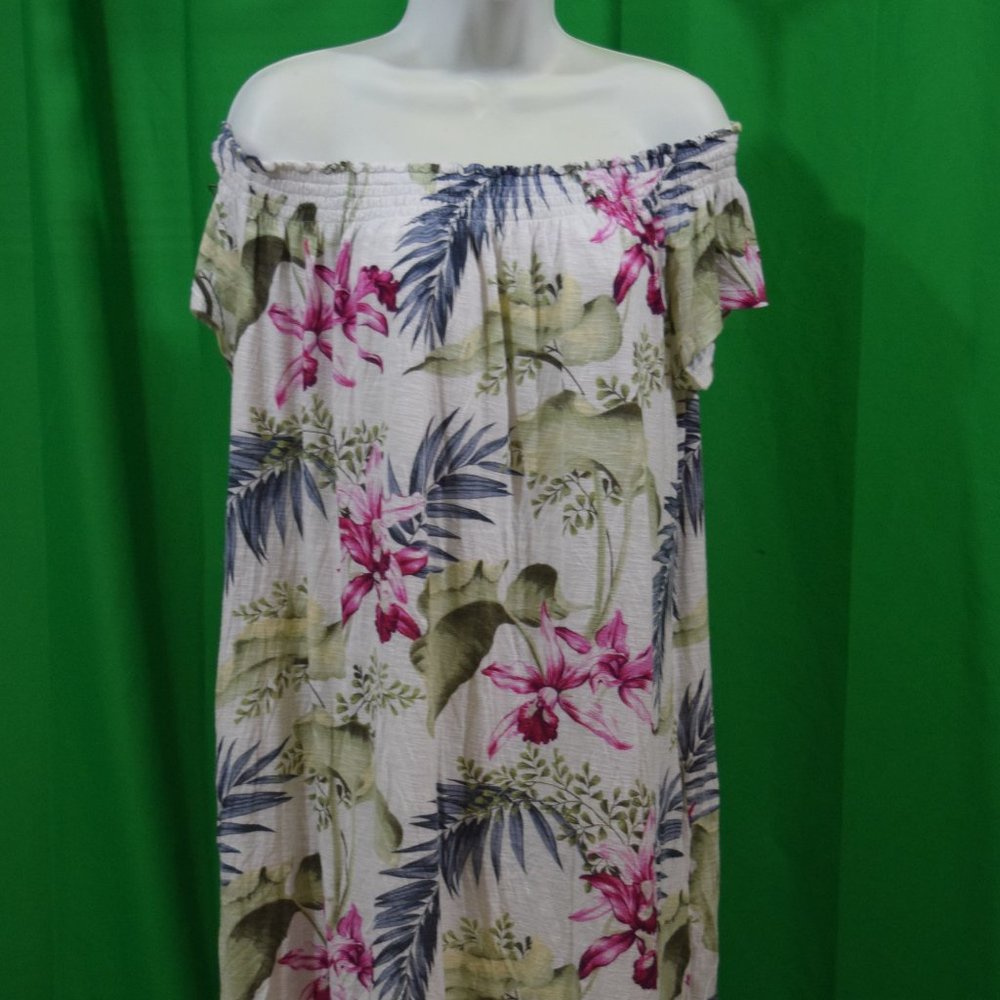 Tommy Bahama Floral Off the Shoulder Dress